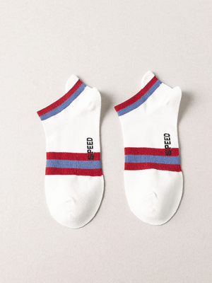 Vớ Cổ Ngắn Phối Màu VO012 Màu Trắng