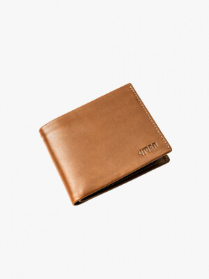 Ví ngang da trơn 021 Màu Bò