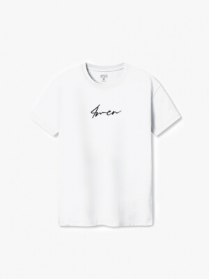 Áo Thun Regular 4Men Signature 065 Màu Trắng