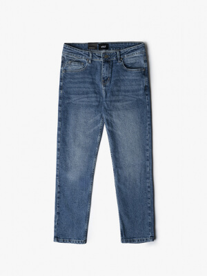Quần Jeans Regular Faded Effect QJ051 Màu Xanh