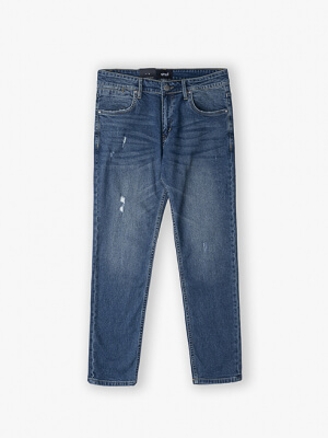 Quần Jeans Slimfit QJ048 Màu Xanh Đá