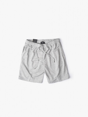 Quần Short Regular Tag Kim Loại QS030 Màu Xám Trắng
