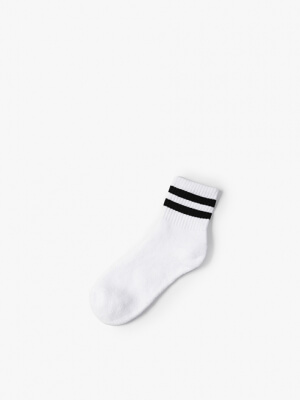 Vớ cổ cao phối màu VO039 Màu Trắng