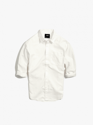 Áo Sơ Mi Trơn Oxford SM070 Màu Trắng Kem