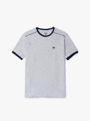 Áo Thun Slimfit Fox AT115 Màu Xám