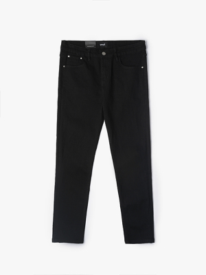 Quần Jeans Đen Slimfit Túi Kiểu QJ077 Màu Đen