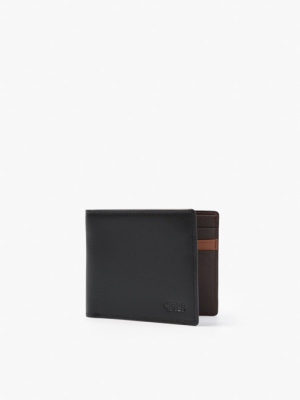 Ví Da Dáng Ngang BV043 Màu Đen