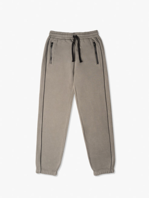 Quần Jogger Nỉ Bông Regular Rã Kiểu J009 Màu Rêu
