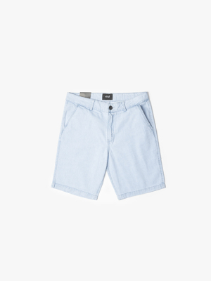 Quần Short Denim Túi Tam Giác Phom Regular QS044 Màu Xanh Biển