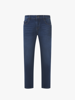 Quần Jeans Xanh Đậm Túi Kiểu Form Slimfit QJ096