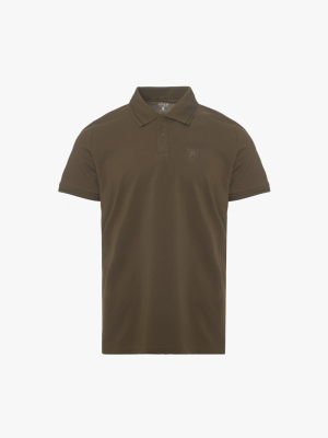 Áo Polo Modal In Logo M Form Slimfit PO157 Màu Nâu