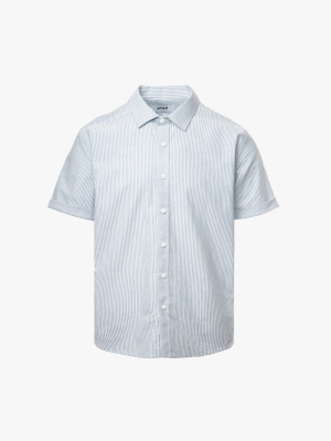 Áo Sơ Mi Oxford Thêu Hình Mỏ Neo 4M Form Regular SM185