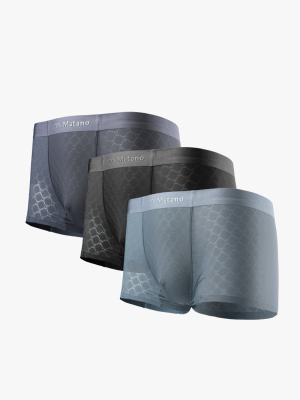 Quần Boxer Lụa Băng Thông Hơi Hoạ Tiết QL069