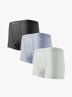 Quần Boxer Lụa Băng Đục Lỗ Thoáng Khí QL067