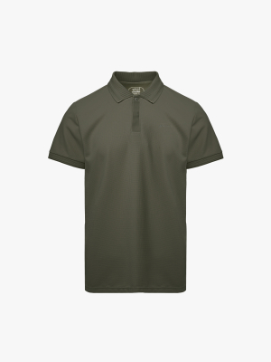 Áo Polo Cool-X Thêu Logo Tròn 4M Form Regular PO167 Màu Nâu