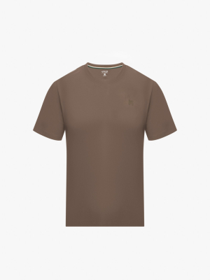 Áo Thun Cổ Tròn Trơn Form Slimfit AT132 Màu Nâu Nhạt