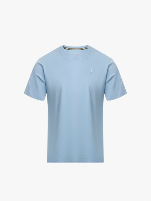 Áo Thun Cổ Tròn Trơn Form Slimfit AT132 Màu Xanh Biển