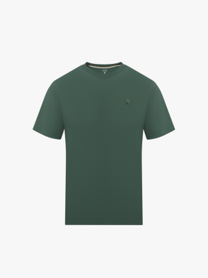 Áo Thun Cổ Tròn Trơn Form Slimfit AT132 Màu Xanh Lá