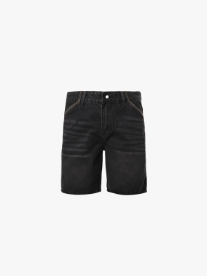 Quần Short Jean Thêu Logo Tròn 4M Premium Form Straight QS075