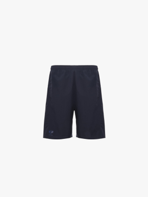 Quần Short Thể Thao In Logo 4Men Club Form Regular QS079 Màu Xanh Đen