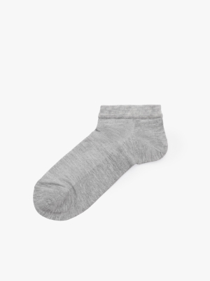 Vớ Cổ Ngắn Sợi Bamboo Dệt Thông Thoáng Khử Mùi VO125 Màu Xám