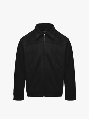 Áo Khoác Da Lộn Dây Kéo Form Regular AK079