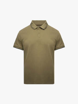 Áo Polo Phối Bo Cổ Dệt Mè Form Regular PO173 Màu Rêu