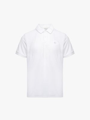 Áo Polo Thể Thao In Logo 4M Tròn Form Regular PO171 Màu Trắng