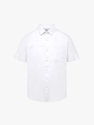 Áo Sơ Mi Tay Ngắn Thêu Logo M Form Regular SM197