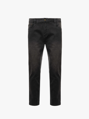 Quần Jean Diễu Túi Sau Form Slimfit QJ117 Màu Xám Đậm