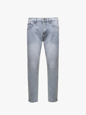 Quần Jean Xanh Thêu Logo 4M Form Slim QJ118