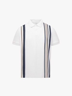 Áo Polo Cá Sấu In Sọc 2 Bên Form Regular PO178