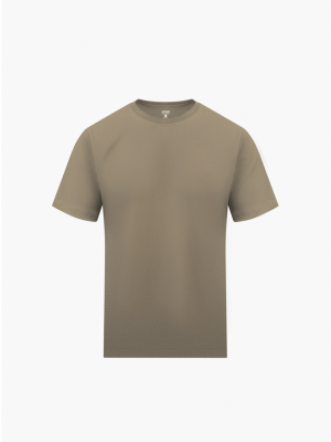 Áo Thun Cổ Tròn Trơn Form Modern AT186 Màu Be