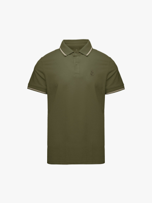 Aó Polo Thêu Đầu Ngựa Ở Ngực Form Slimfit PO181 Màu Rêu