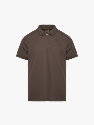 Áo Polo Cool-X In Logo Bông Tuyết Form Regular PO185 Nâu