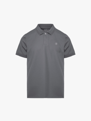 Áo Polo Cool-X In Logo Bông Tuyết Form Regular PO185 Xám Đậm