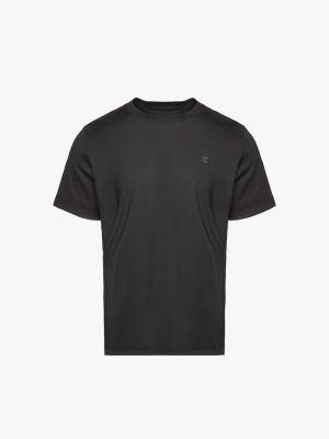 Áo Thun Cool-X Cổ Tròn In Logo Bông Tuyết Form Slimfit AT188 Đen