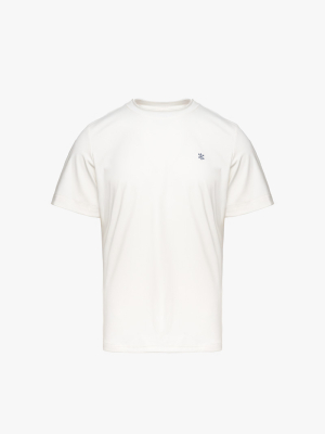 Áo Thun Cool-X Cổ Tròn In Logo Bông Tuyết Form Slimfit AT188 Trắng