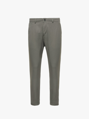 Quần Kaki Trơn Túi 2 Cơi Form Slimfit QK034 Màu Xám Đậm