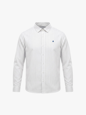 Áo Sơ Mi Oxford Sọc Cổ Button-Down Form Regular SM207