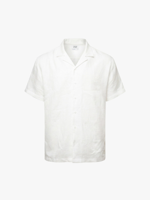 Áo Sơ Mi Sọc Vân Chìm Cổ Cuban Ngắn Tay Form Relaxed SM206