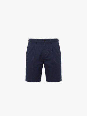 Quần Short Linen Thêu Cánh Buồm Form Straight QS087 Xanh Đen