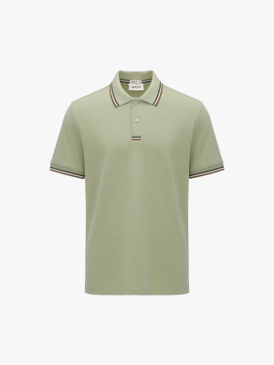 Áo Polo Signature Stripe Trơn Form Regular PO193 Màu Rêu