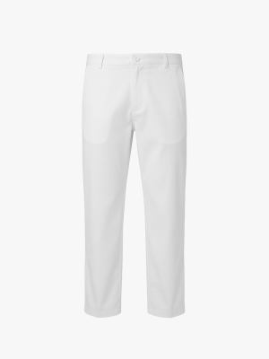 Quần Kaki Signature Stripe Trơn Form Regular QK036 Màu Trắng