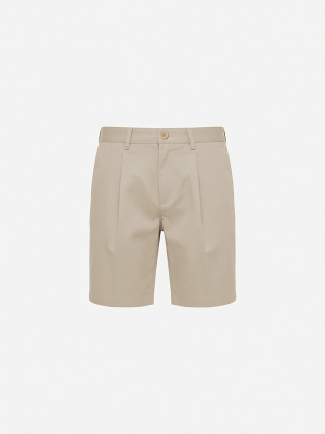 Quần Short Signature Stripe Form Straight QS088 Màu Be