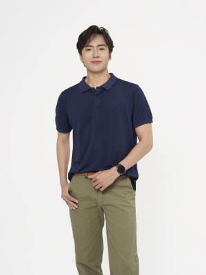 Áo Polo Thêu Logo Tròn 4M Form Slimfit PO153