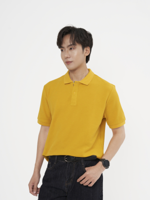 Áo Polo Trơn Signature Phối Dây Sọc Form Regular PO134