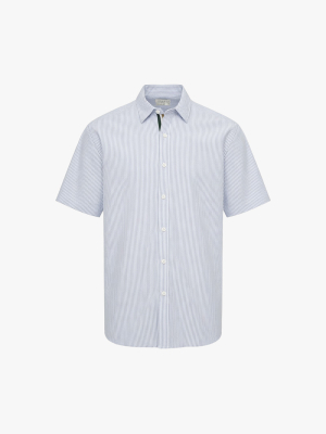 Áo Sơ Mi Signature Stripe Sọc Tay Ngắn Form Regular SM210