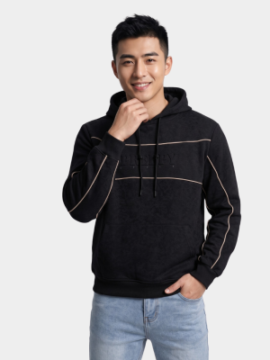 Áo Hoodie Vải Loang Rã Phối Viền Lé In Dập Nổi Preppy Form Regular AH008