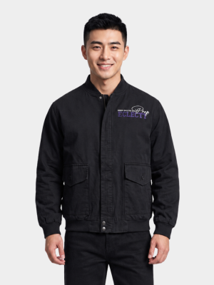 Áo Khoác Bomber 2 Túi Hộp In Ở Ngực Form Regular AK064